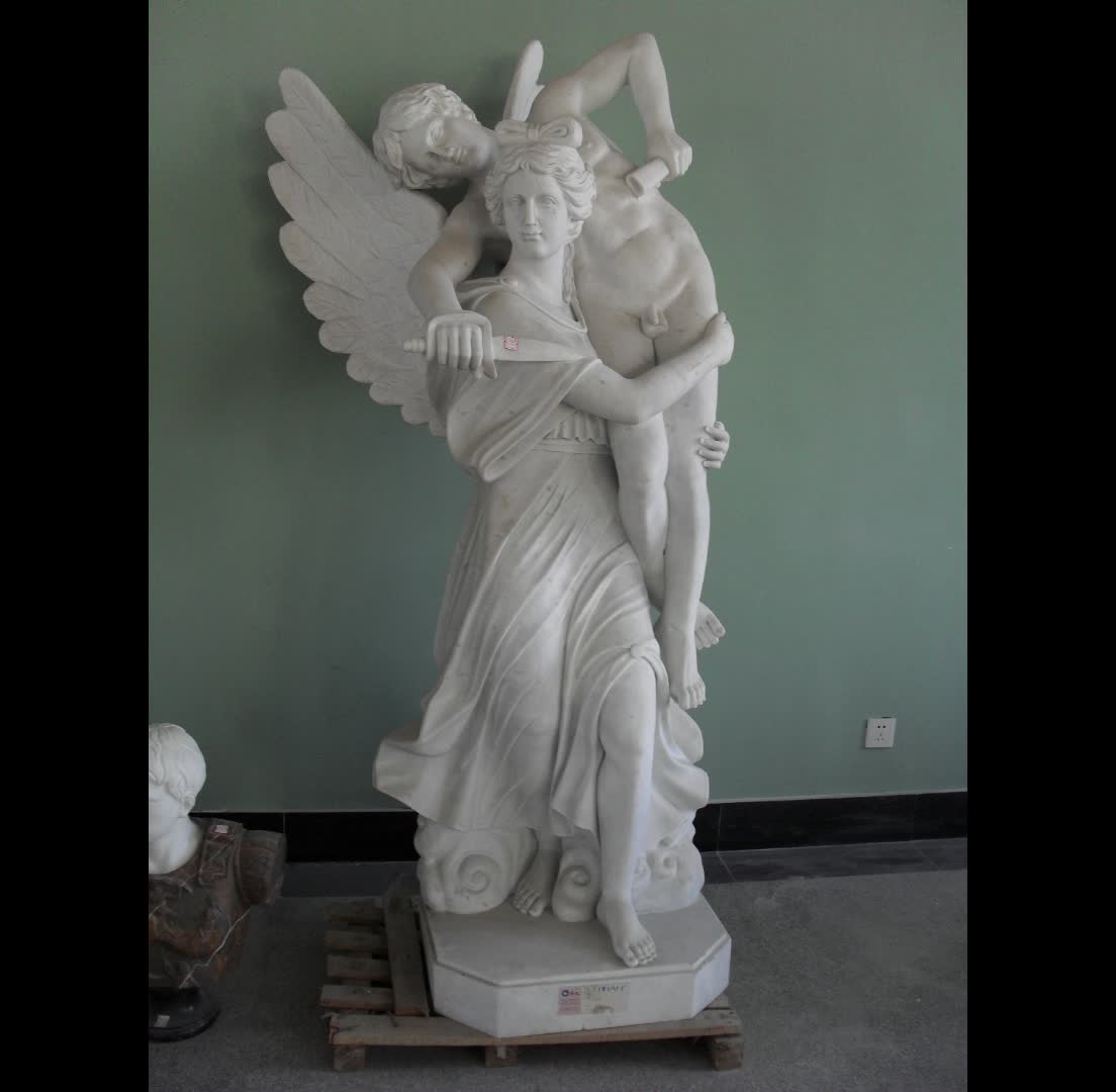 Angle Statue Sculpture Marble Full Hand Carved Life Size