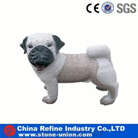 Beige Granite Animal Carving, Natural Granite Sculpture