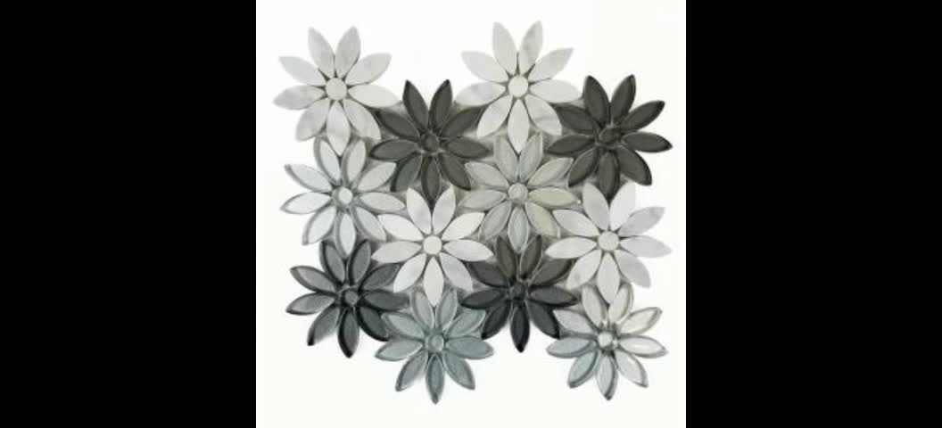 Carrara Marble Mosaic Marble White Mini Chevron Mosaic Tile