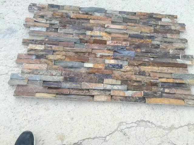 Grey Slate Ledgestone Panel Wall Tiles