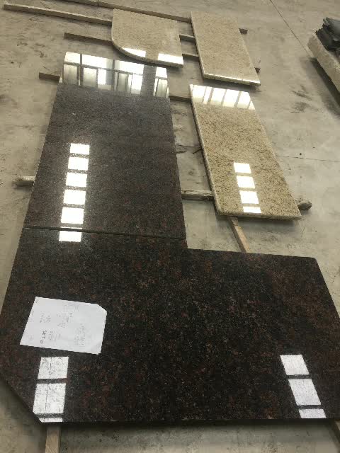Indian Tan Brown Polished Granite Slabs & Tiles
