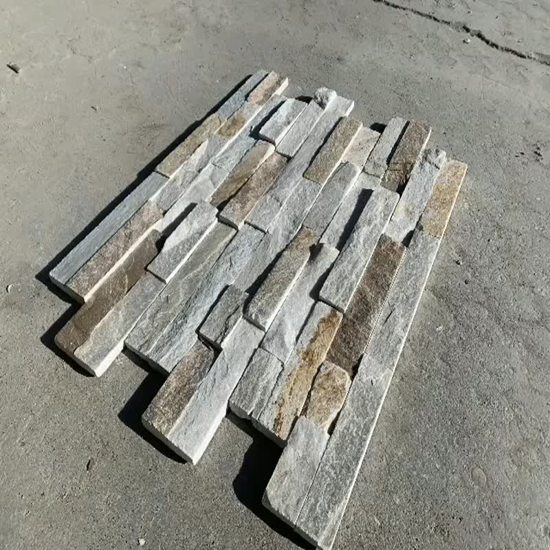 Rough Rusty Mixed Color Slate Wall,Stacked Stone Veneer