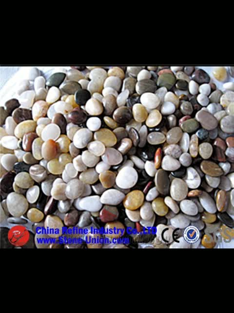 Yellow Polished Pebbles,Walkway Pebbles For Garden
