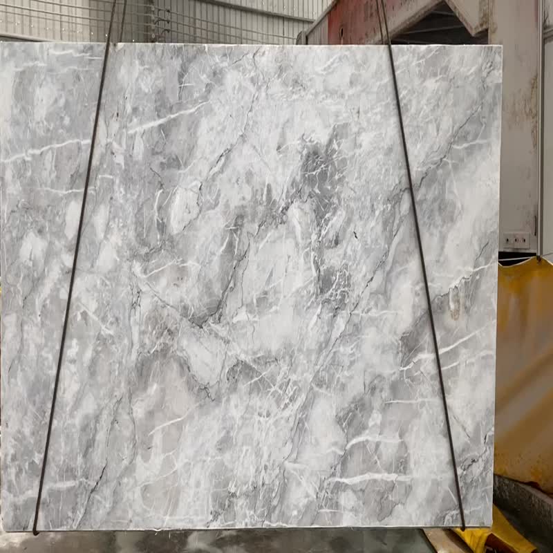Arctic Sky Blue Marble Polished Honed Leathered Slab Tile