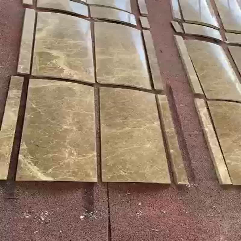 Light Emperador Marble Column Marble Hollow Pillar