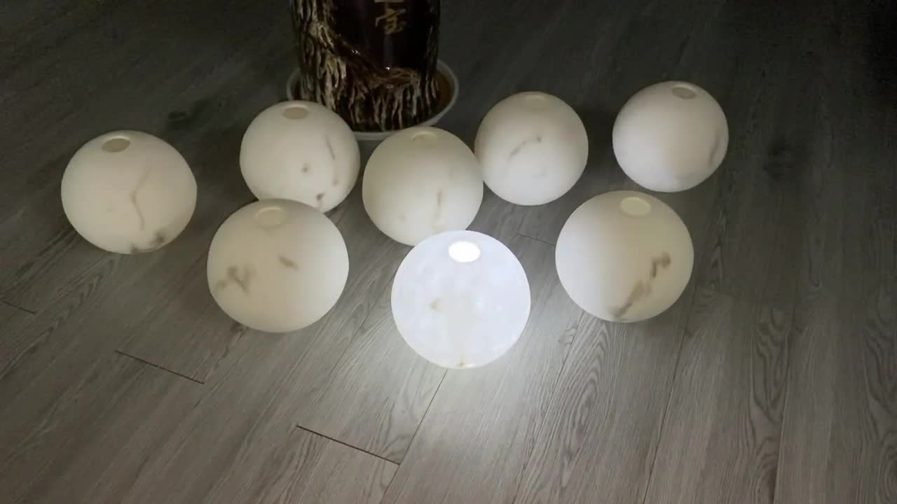 Artificial Slab Curving White Alabaster For Globes
