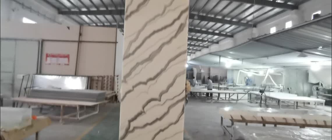 White Alabaster Stone Marble Wall Panel Acrylic For Columns