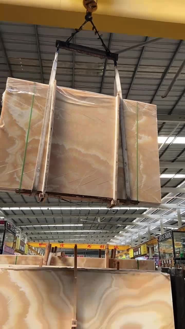 Jalisco Orange Onyx Bojnord Onice Nuvolato Extra Persia Slab