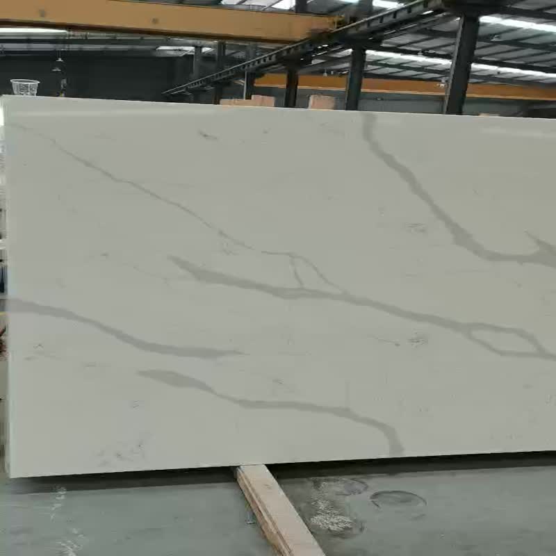 Hot Sale Pattern Calacatta Quartz Big Slabs Tiles