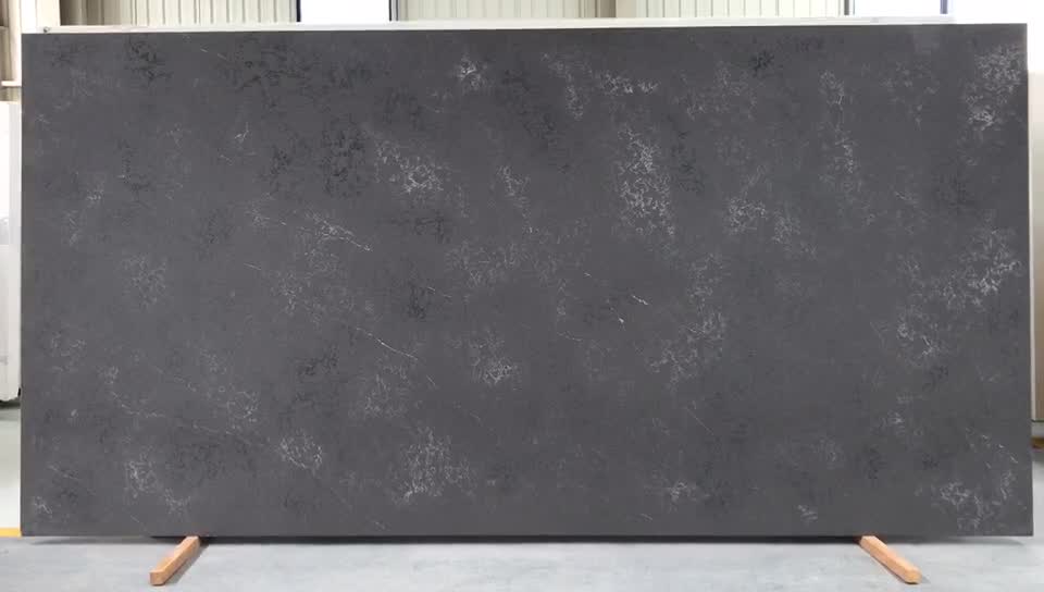 Manufacturer Metro Concrete Quartz Slab For Bathroom