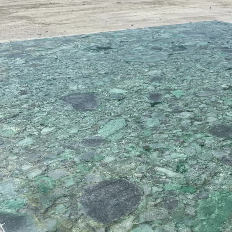 Interior Stone Table Green Granite Pollock Round Work Top