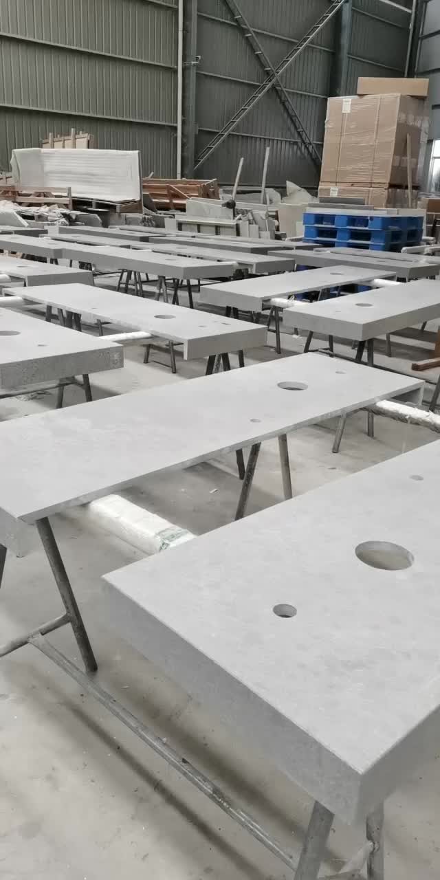 Stone Reception Desk Marble White Beauty Hotel Furniture