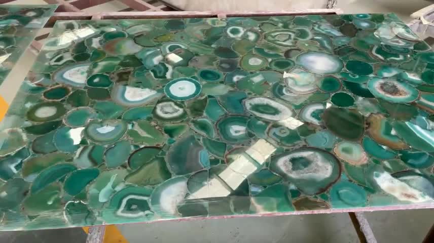 Agate Transparent Semiprecious Stone Light Transmitting