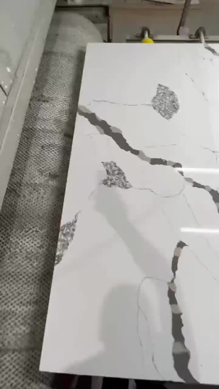 Marquina Quartz Black Calacatta Quartz Quality Slab Price