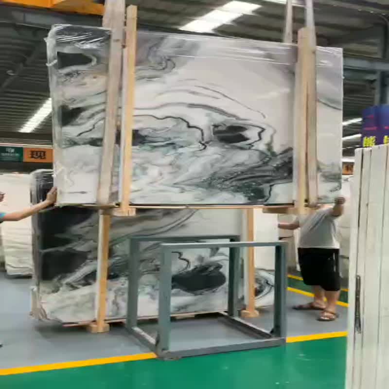 China White Marble,Panda White Marble Popular Slab Tile