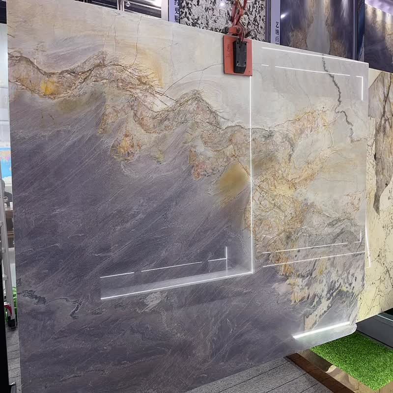 Purple East Brazil Quartzite Polished Big Slab Floor Tile