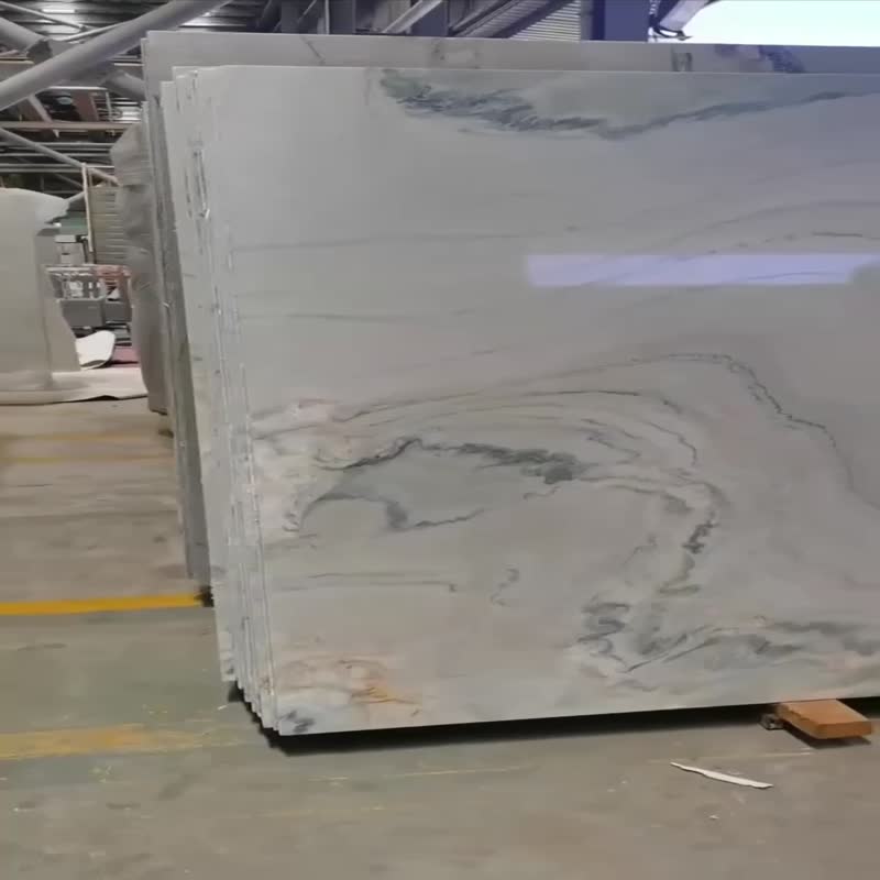 Macaubas Fantasy  Quartzite Slab Bookmatch On Wall Tile