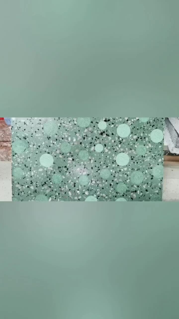 Cement Terrazzo Mosaic Manufacture Solid Slab Blocks Pattern