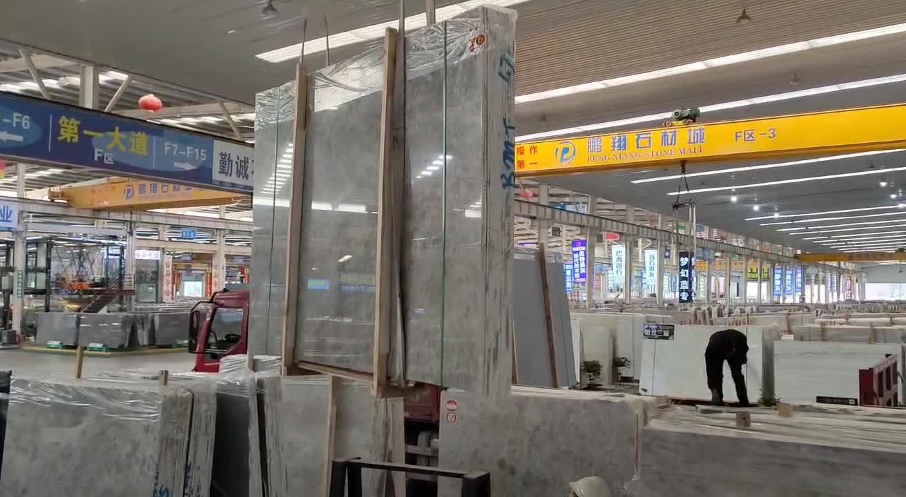 Ice Silver Spider Dora Ash Cloud Marble Tiles