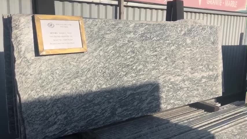 White Granite Stone 2Cm Slab Packed In Wooden Package