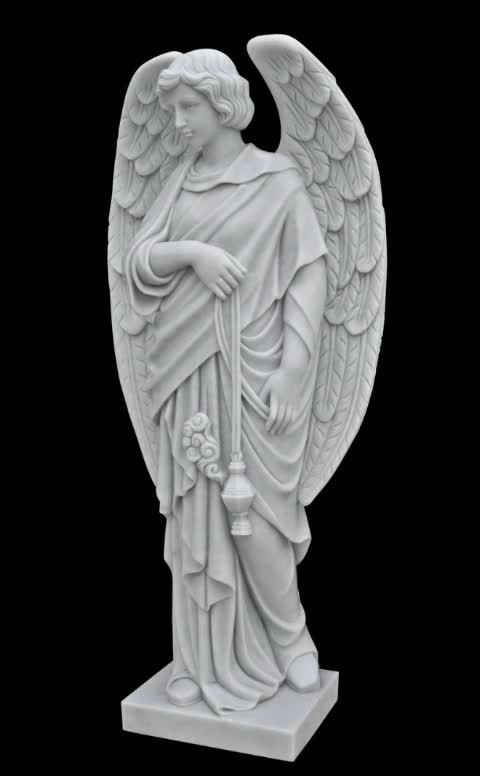Carved Natural White Marble Sculpture Lady Statues