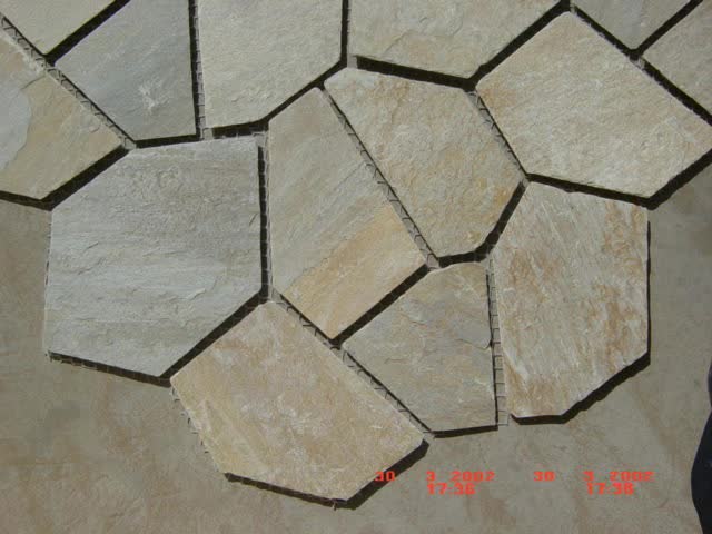 Chinese Multi Color Slate Irregular Flagstones Walkway