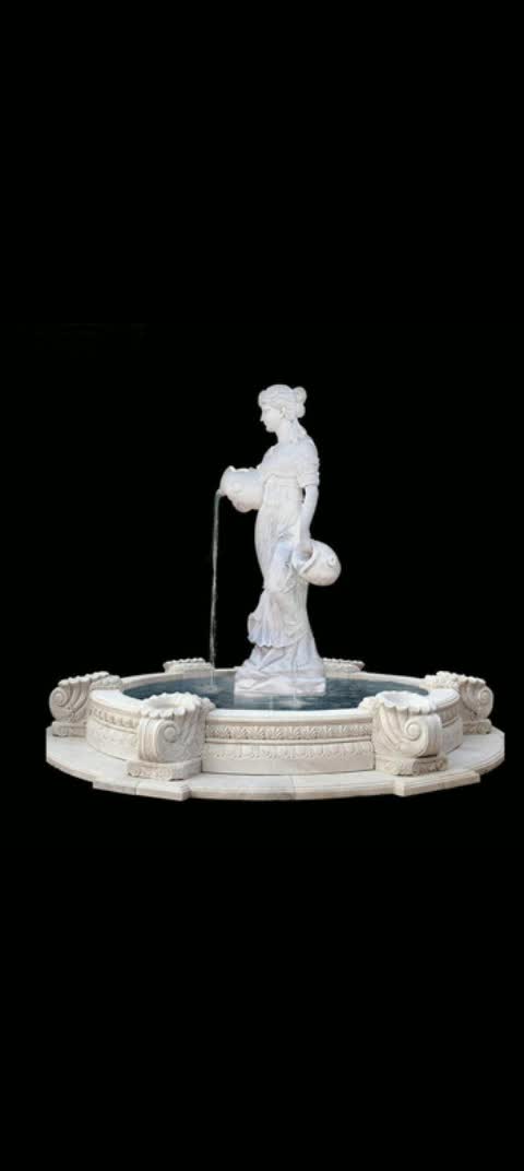 Custom Outdoor Garden Decor Marble Stone Water Fountains