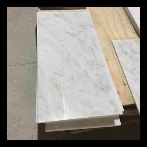 Italian Original White  Bianco Carrara Marble  Tile 12"X24"