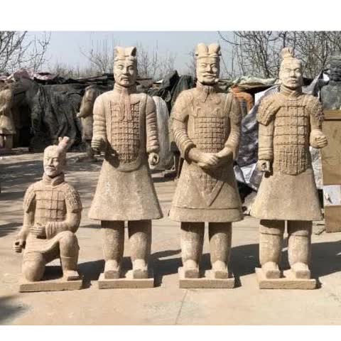 Life Size Garden Sculpture Terracotta Xian Warrior  Statue