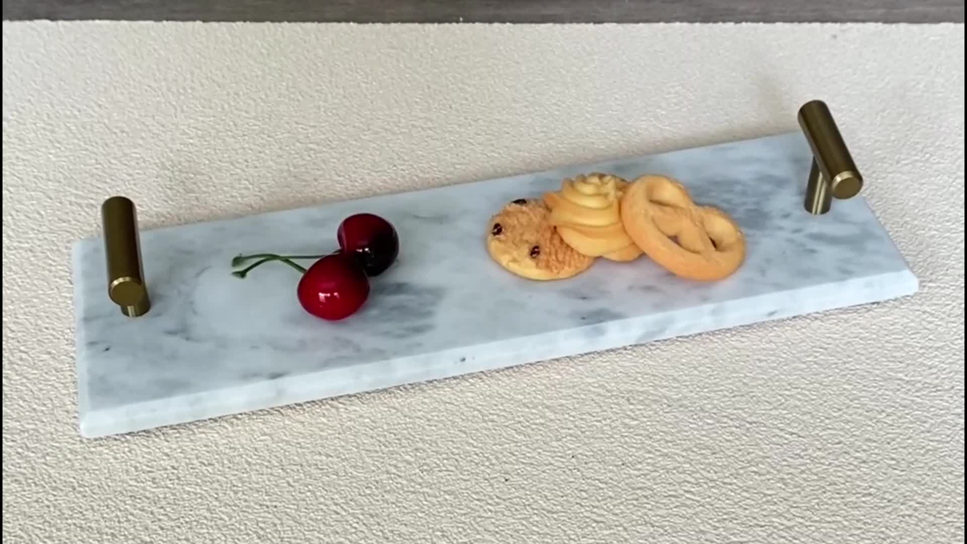 Mini Marble Tray Carrara White Home Decoration Serving Tray