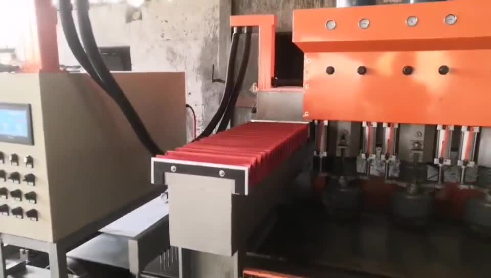 Fully Automatic 4 Heads Litchi Surface Bush Hammer Stone Machine