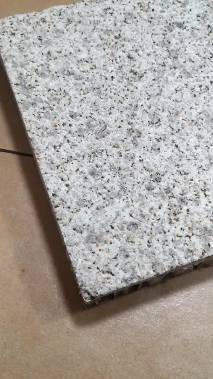 Lightweight Shandong Rust Granite Honeycomb Backed Stone Panels