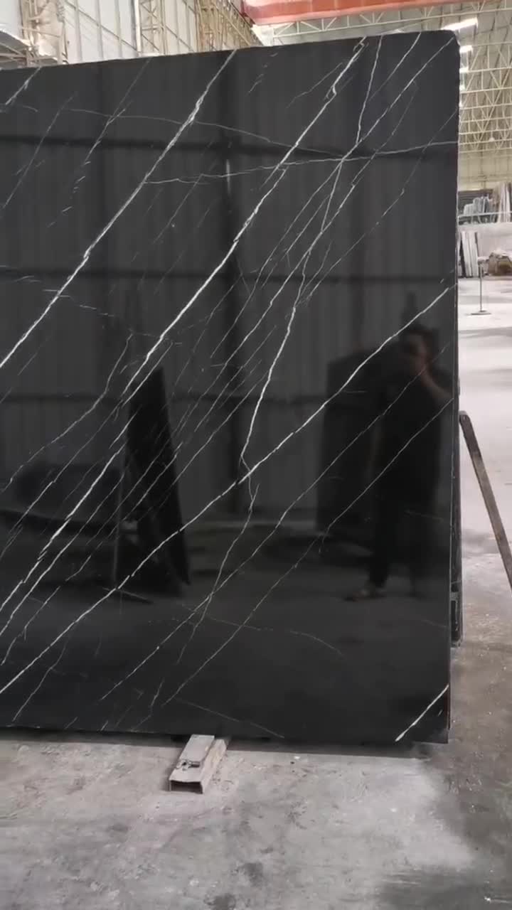 Black Nero Marquina  Honed  Marble Tiles 12"X12"