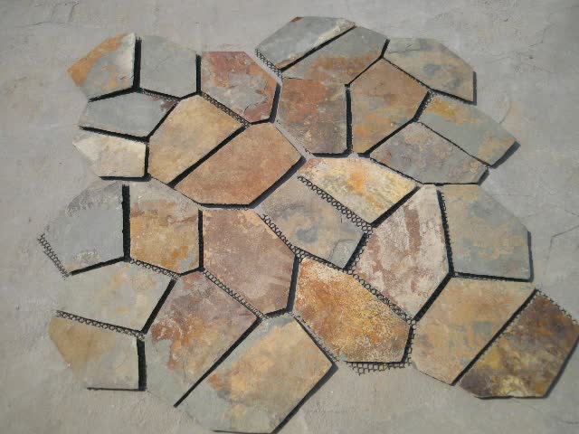 Black Slate Random Flagstones & Irregular Flagstones