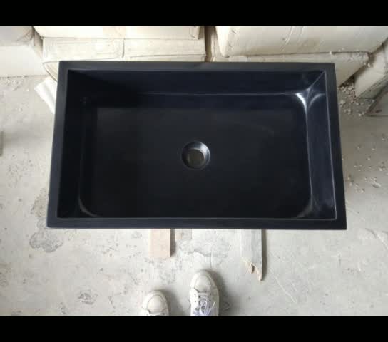 G654 Dark Grey Granite Customized Wash Sinks, Pedestal Basin