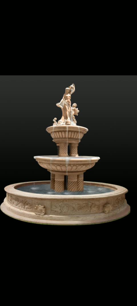 Mixed Marble Stone Water Feature Exterior Fountains