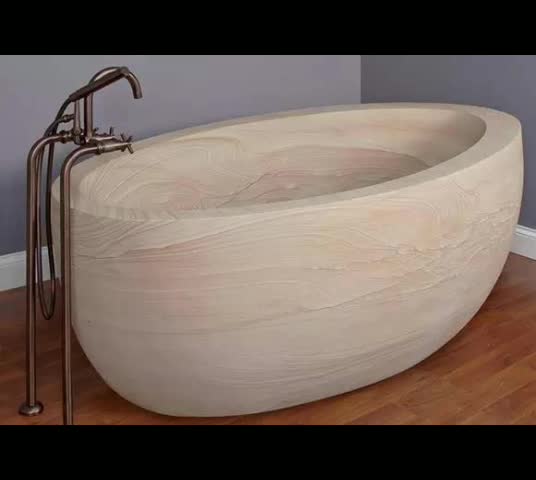 Natural Stone Marble Bathtub Freestanding Bathroom Bathtub