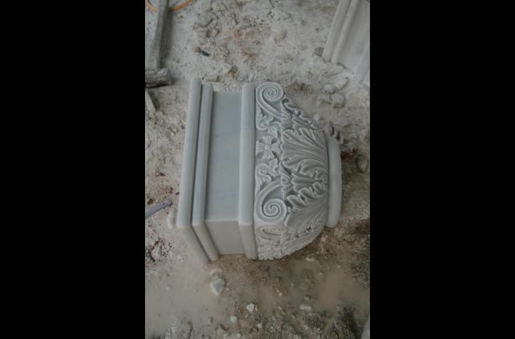 Outdoor Decorative Park Beige Travertine Bench For Sale