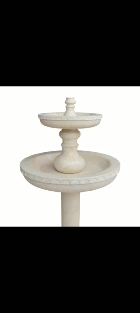 Pure White Marble Fountains With Children Statues