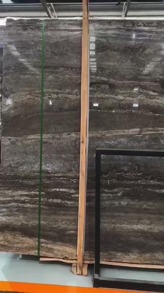 Silver Grey Travertine Slab And Tiles For  Walling