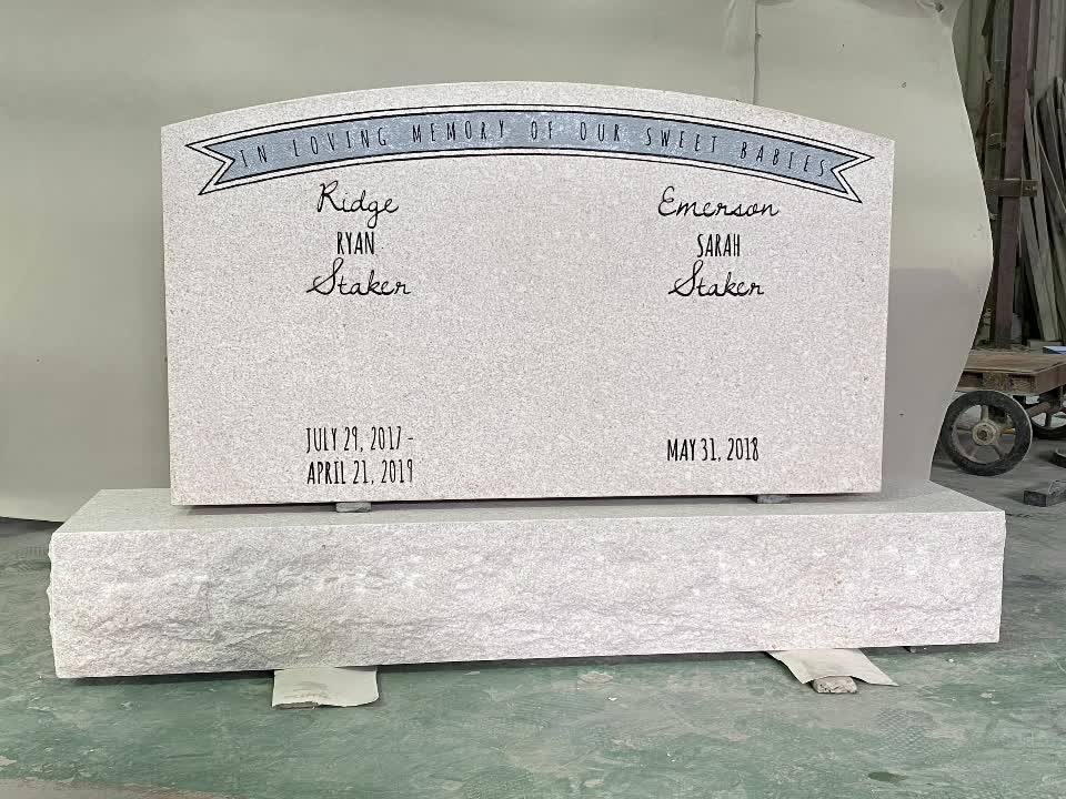 White Marble Angel Carved Monuments,Headstones