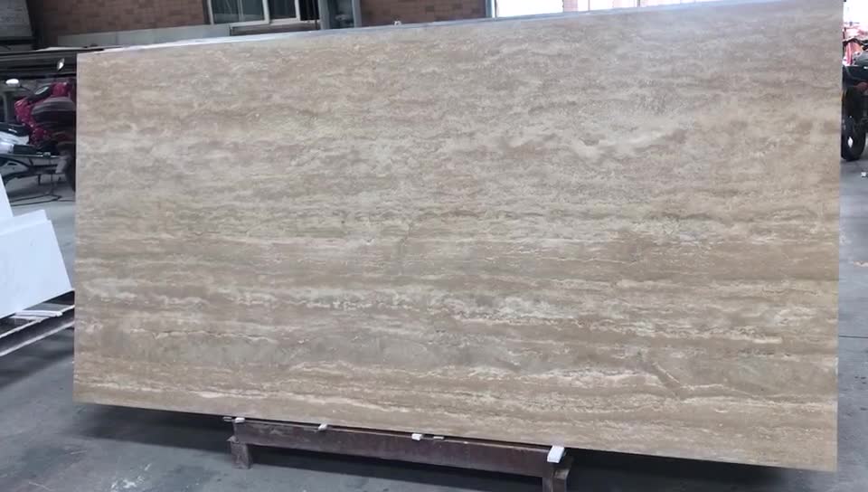 Beige Travertine Honeycomb Backed Kitchen Countertops