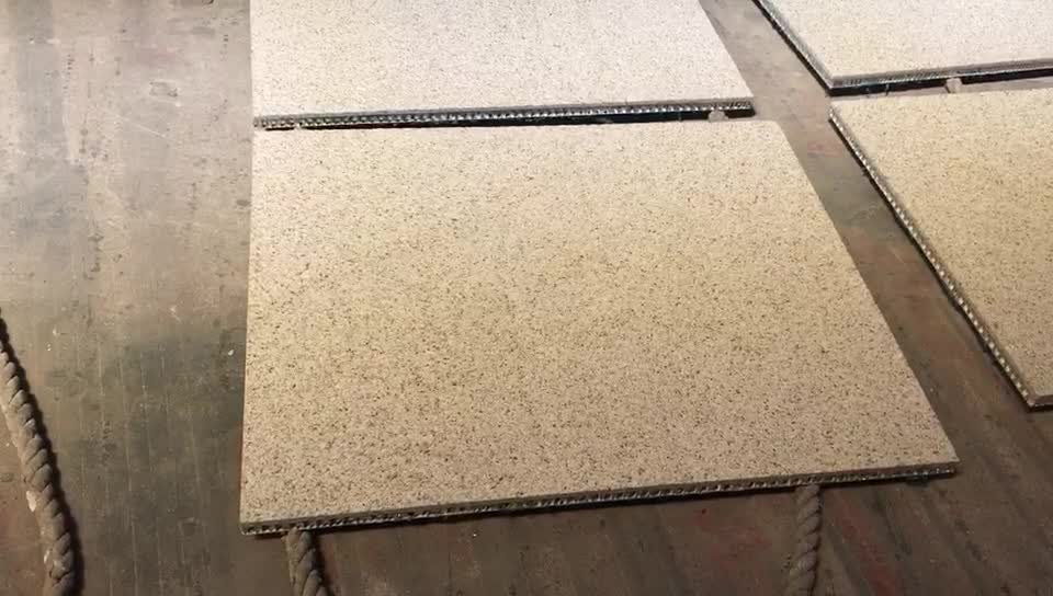 Golden Rust Granite Veneer Aluminum Honeycomb Backed