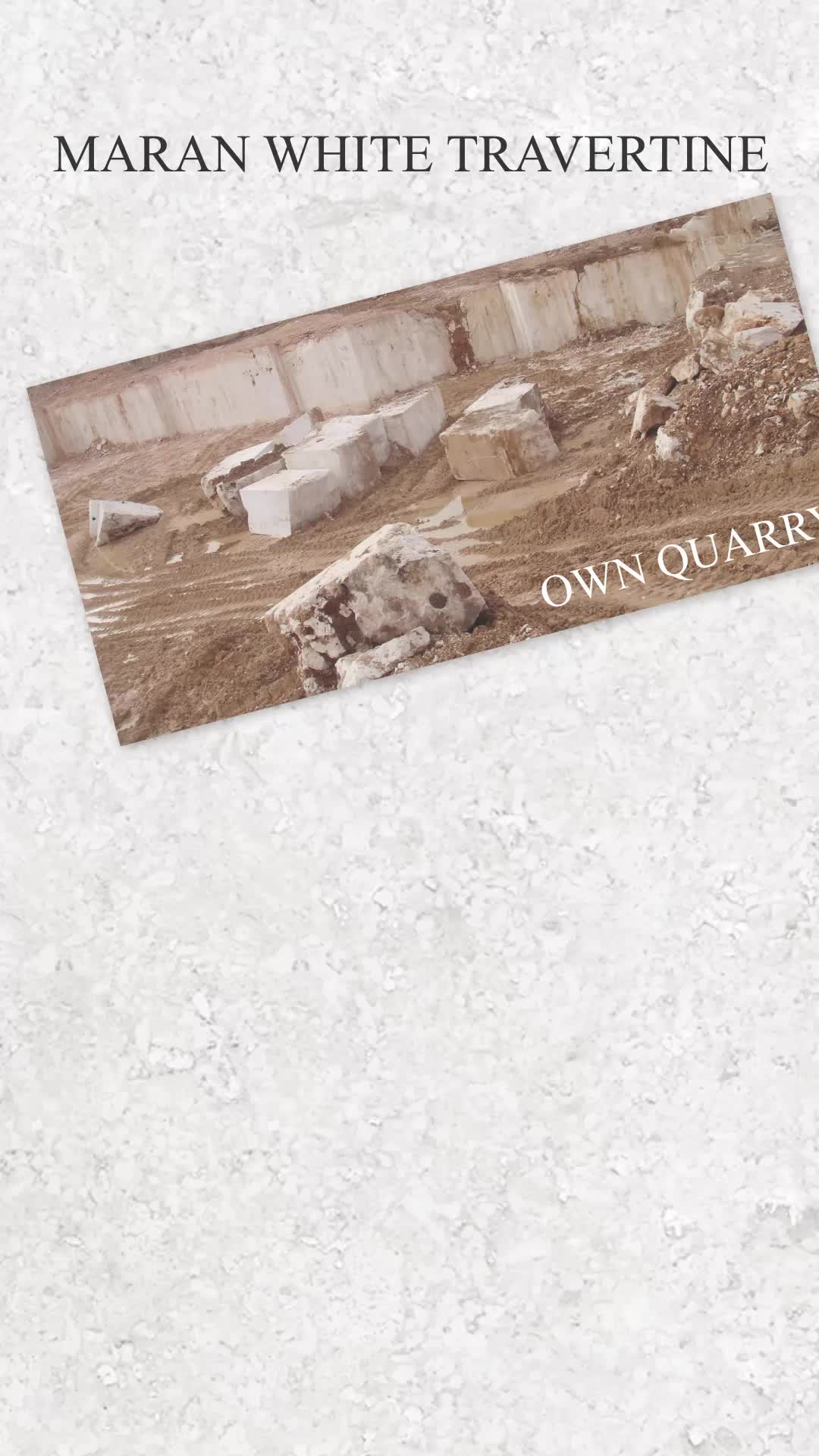 Maran White Travertine Blocks
