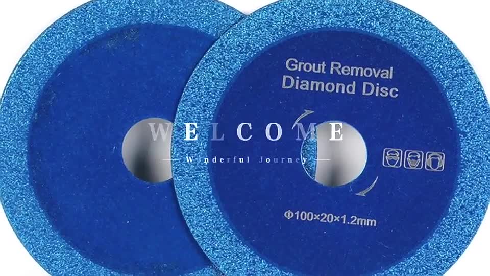 100MM Vacuum Brazed Continuous Rim Blue Circular Blades