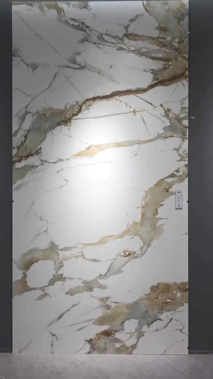 1600*3200MM CALCATTA GOLD POLISHED/MATT POCELIAN SLAB