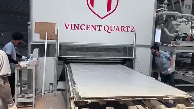 Sparkling Grey Quartz Slabs Made In Vietnam VG006