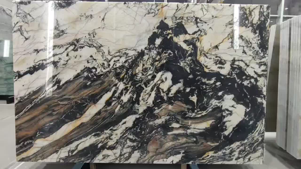 Atacama Black Quartzite Slabs,Brazil Black White Quartzite