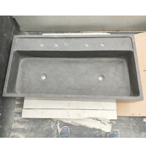 Lower Price Rectangular Blue Bluestone Wash Basin Sinks