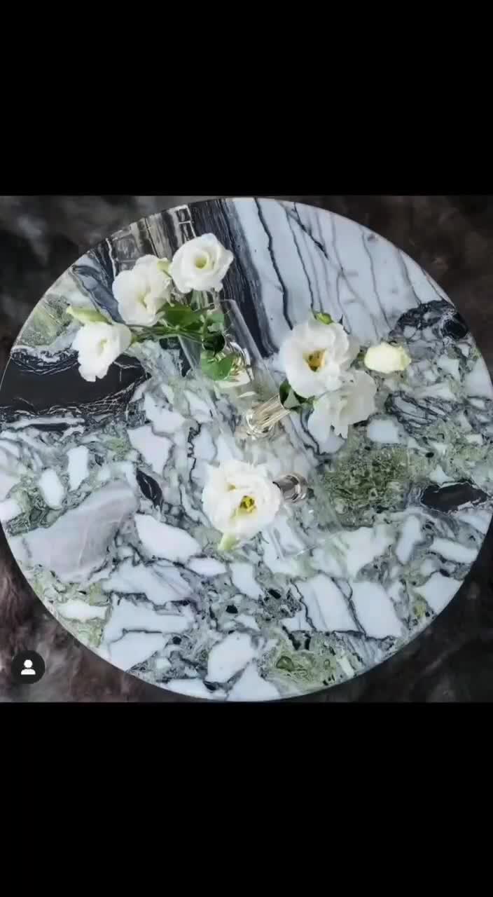 Natural Stone Ice Jade Marble Tiles  For Villa Decoration